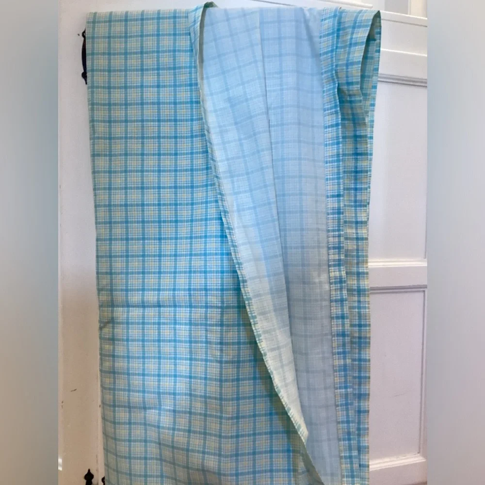 Vintage Westpoint Steven’s Plaid Flat Sheet/ fabric